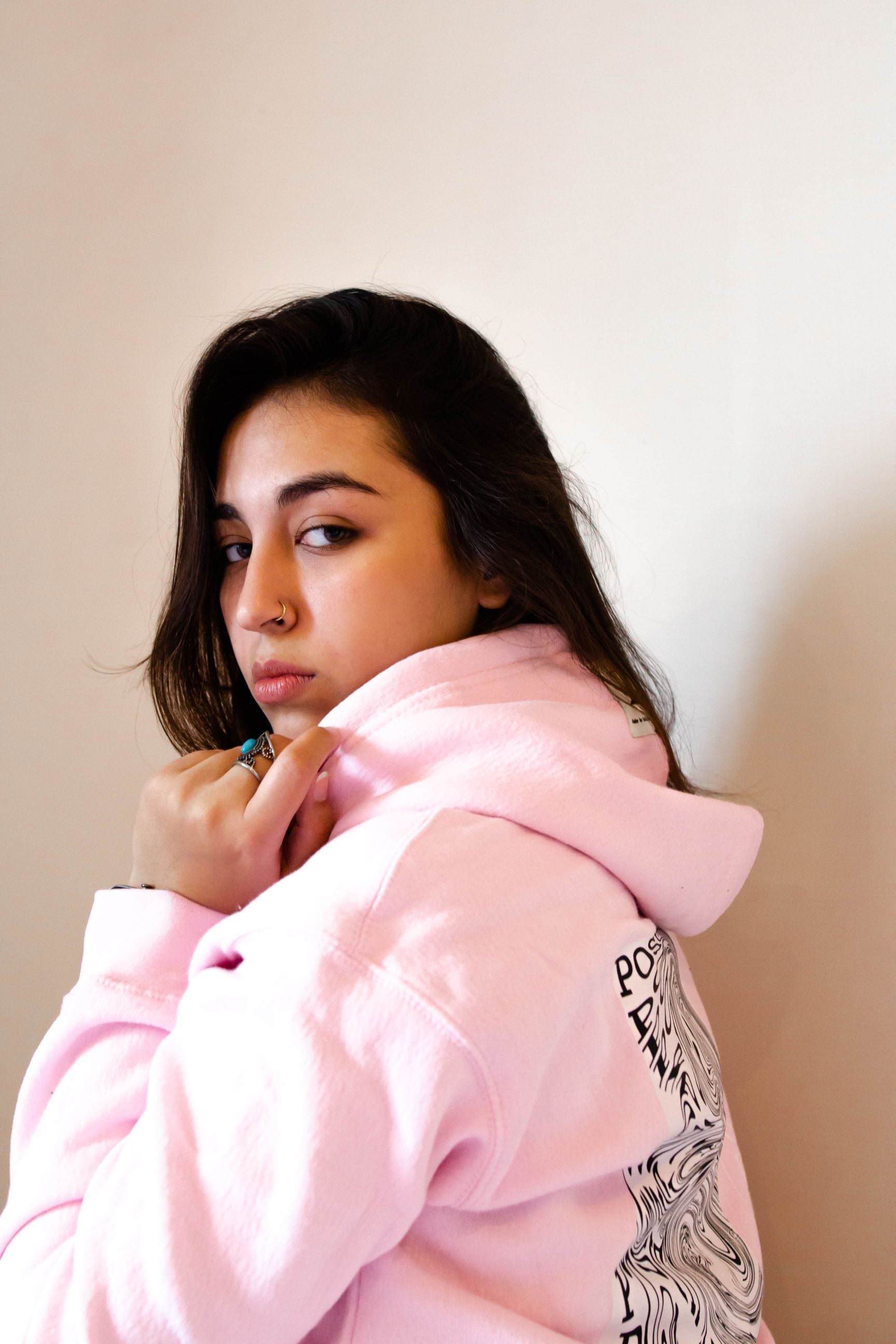 Warmth and Optimism (Pink Hoodie)