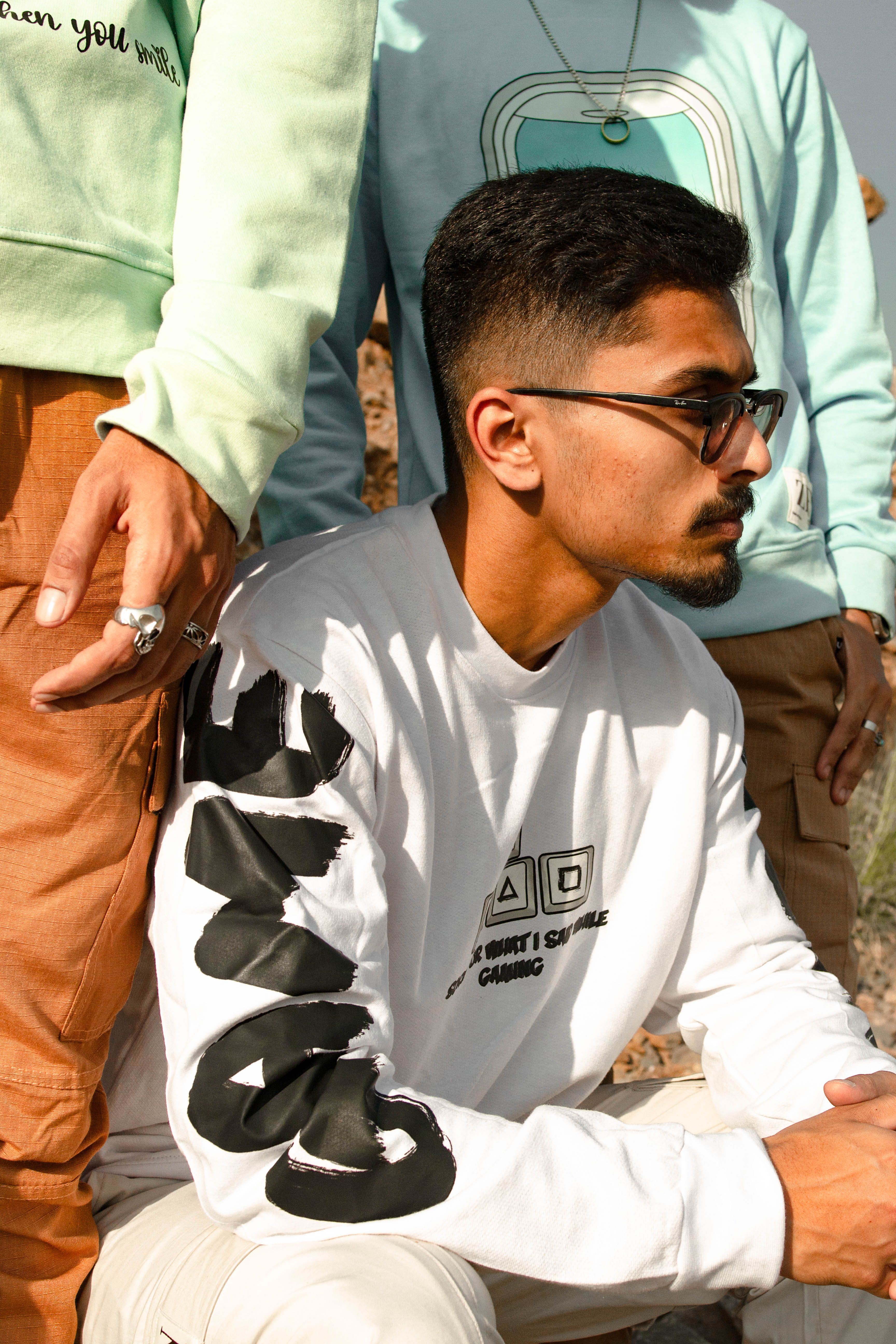 Pixels and Play (White Sweatshirt)