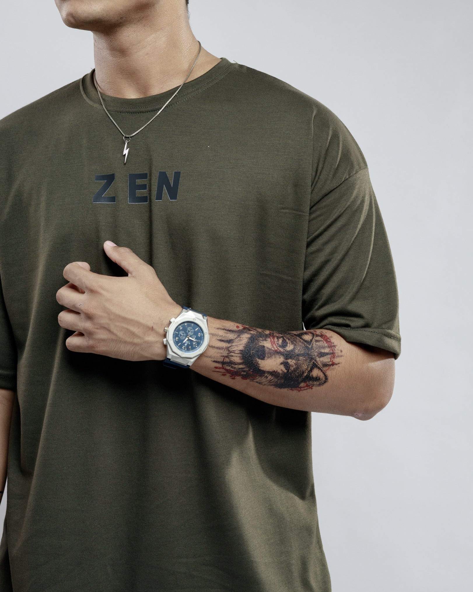 Olive Green - Oversized tee