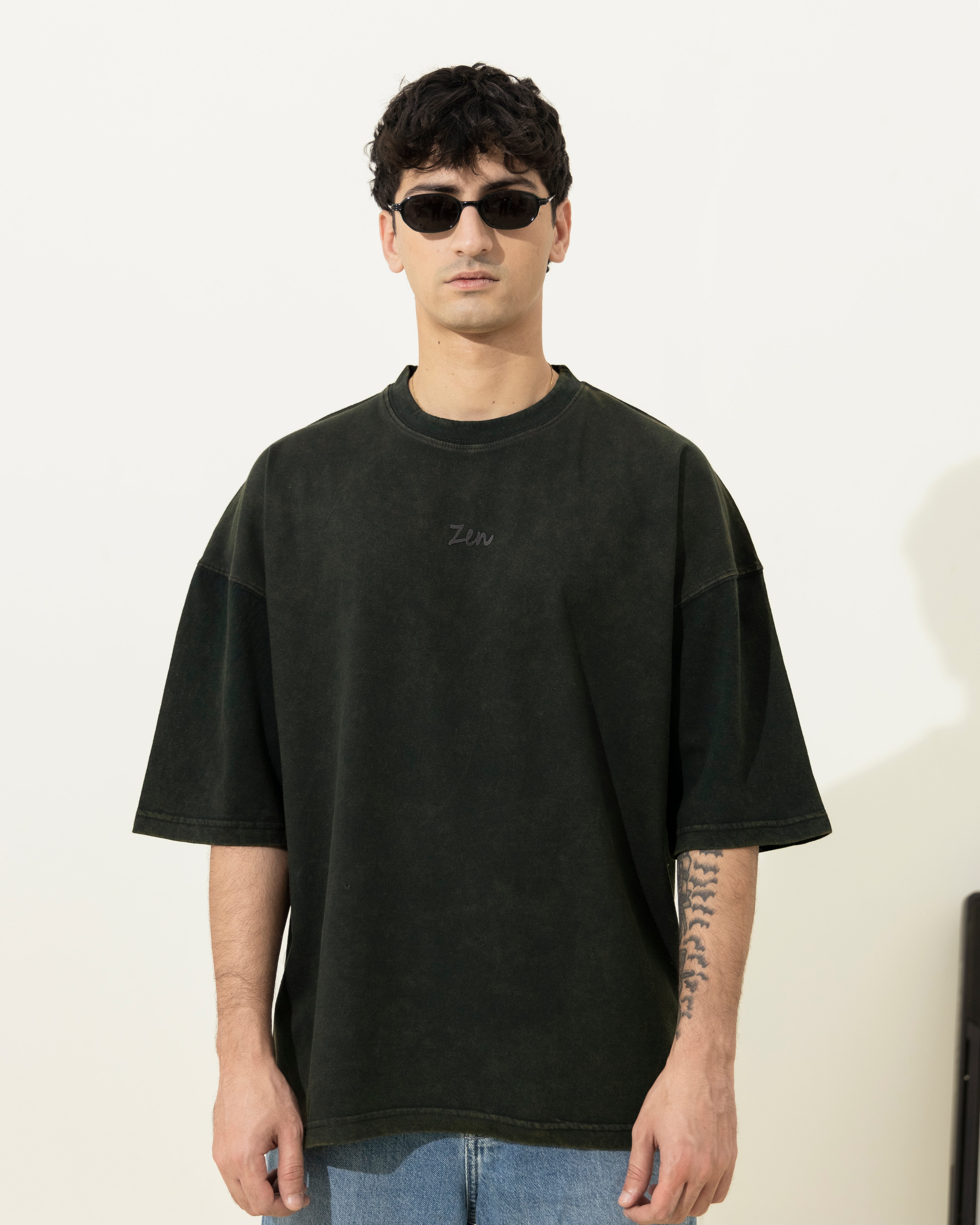 Acid Wash- Oversized Tee