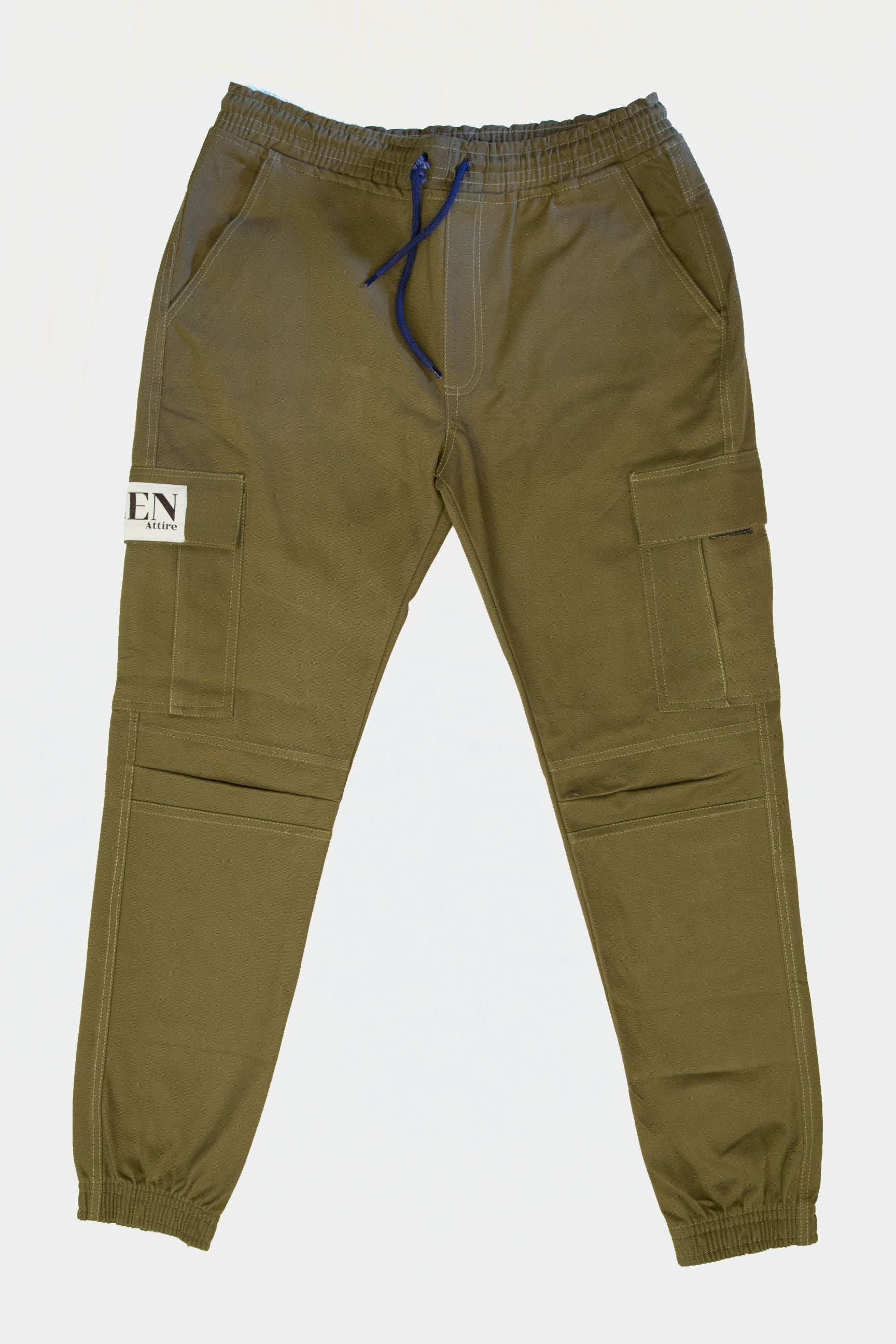 Ribbed cargo Army Green