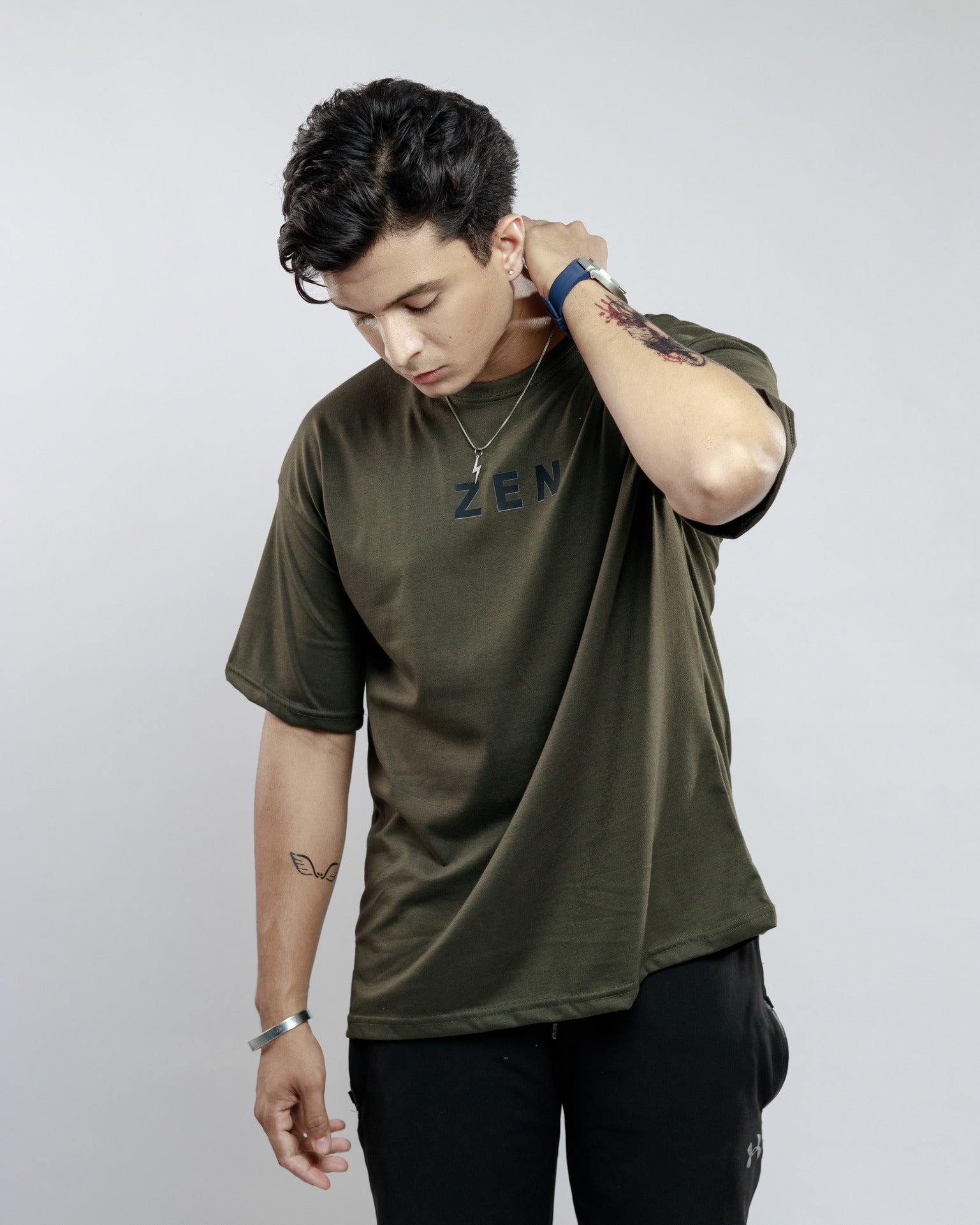 Olive Green - Oversized tee