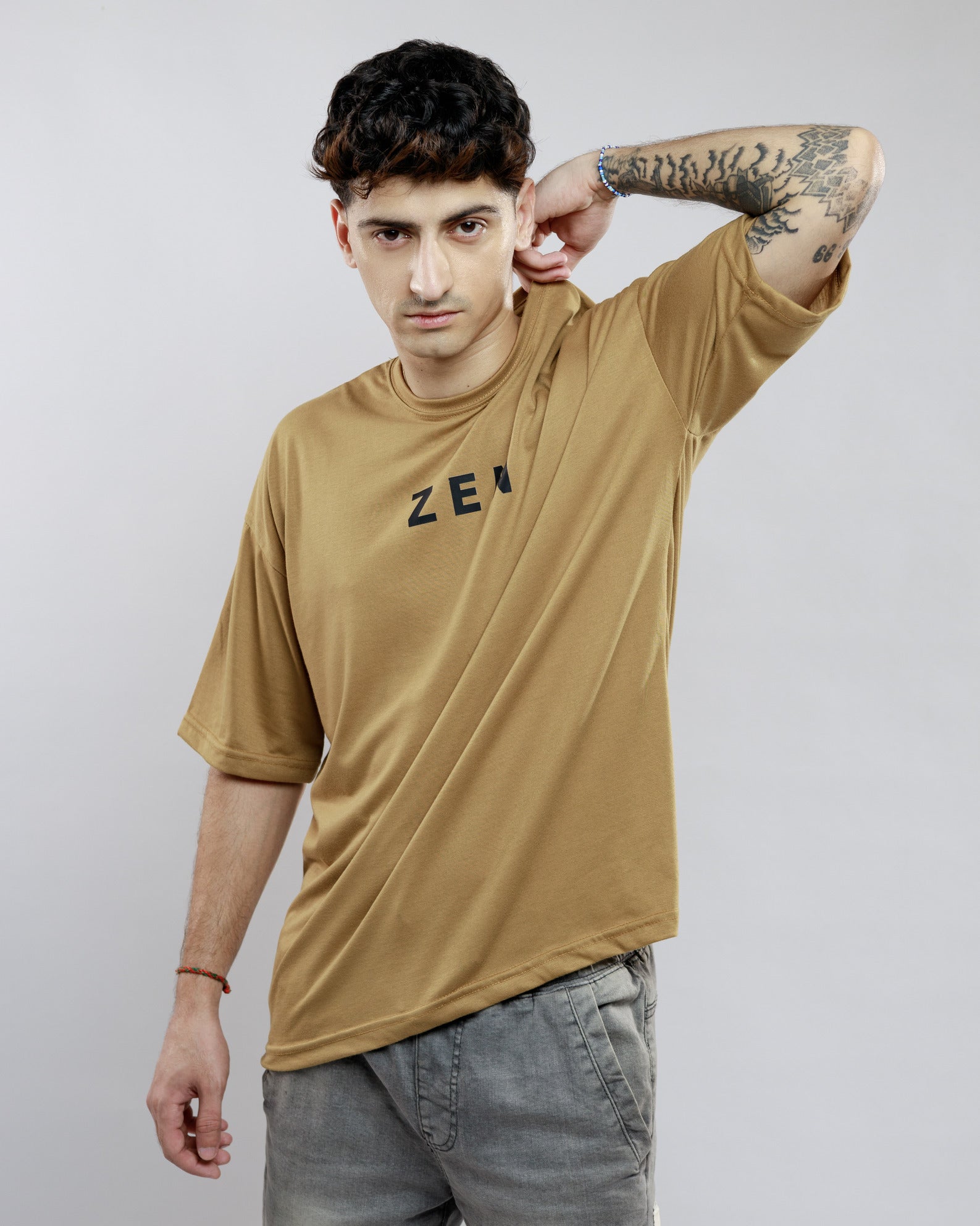 Camel Brown - Oversized tee