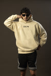 Oversized Basic Hoodie - Beige